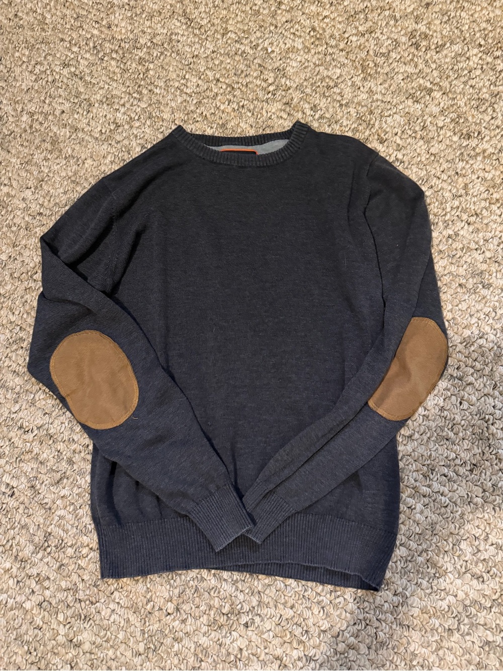 Mott & Grand Elbow Patch Crewneck Sweater
